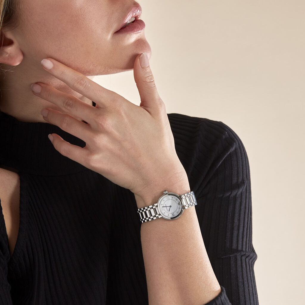 Montre Herbelin Galet Nacre Blanche