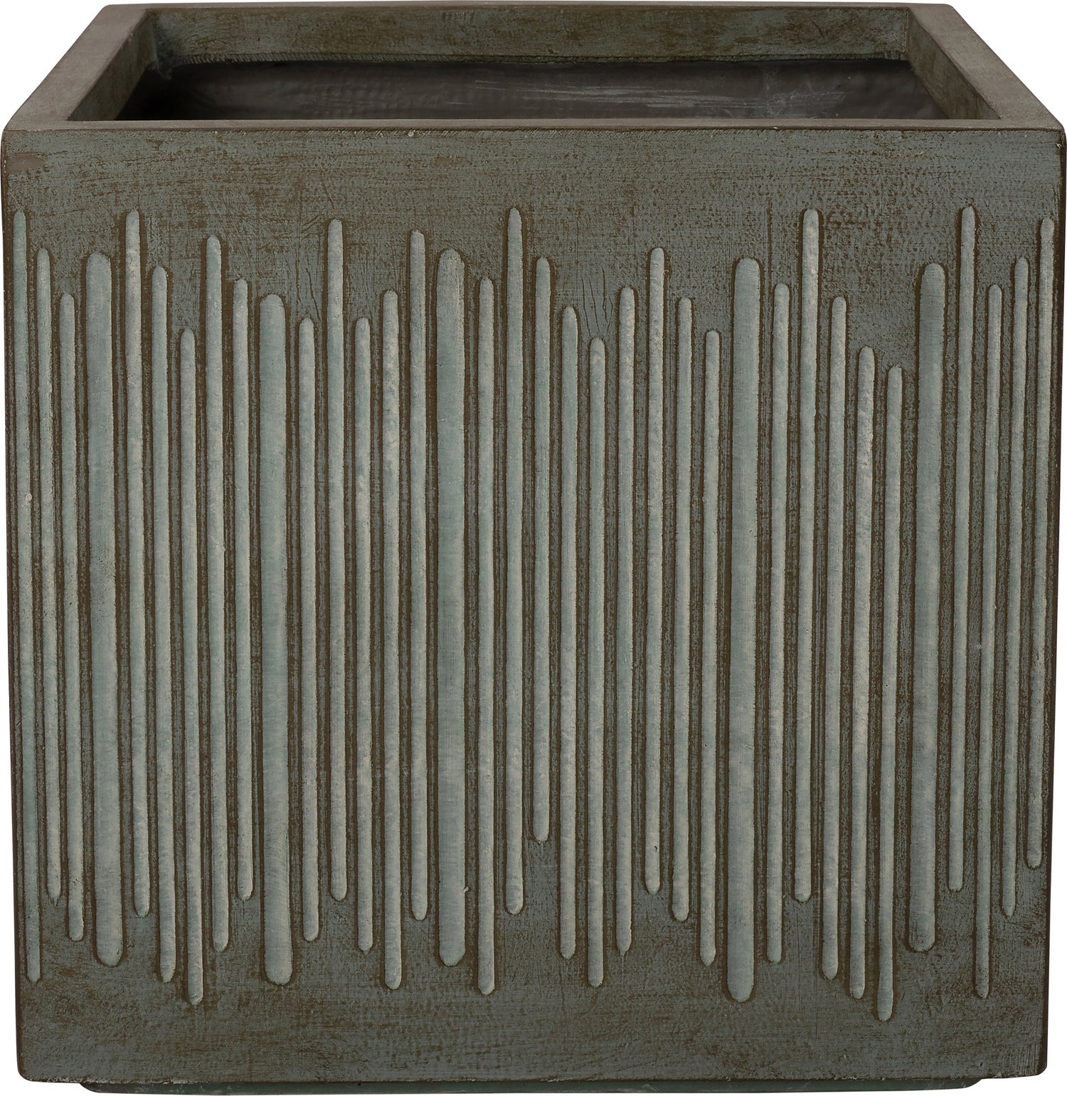Intratuin bloempot Tube bruin 44,5 x 44,5 x 43 cm