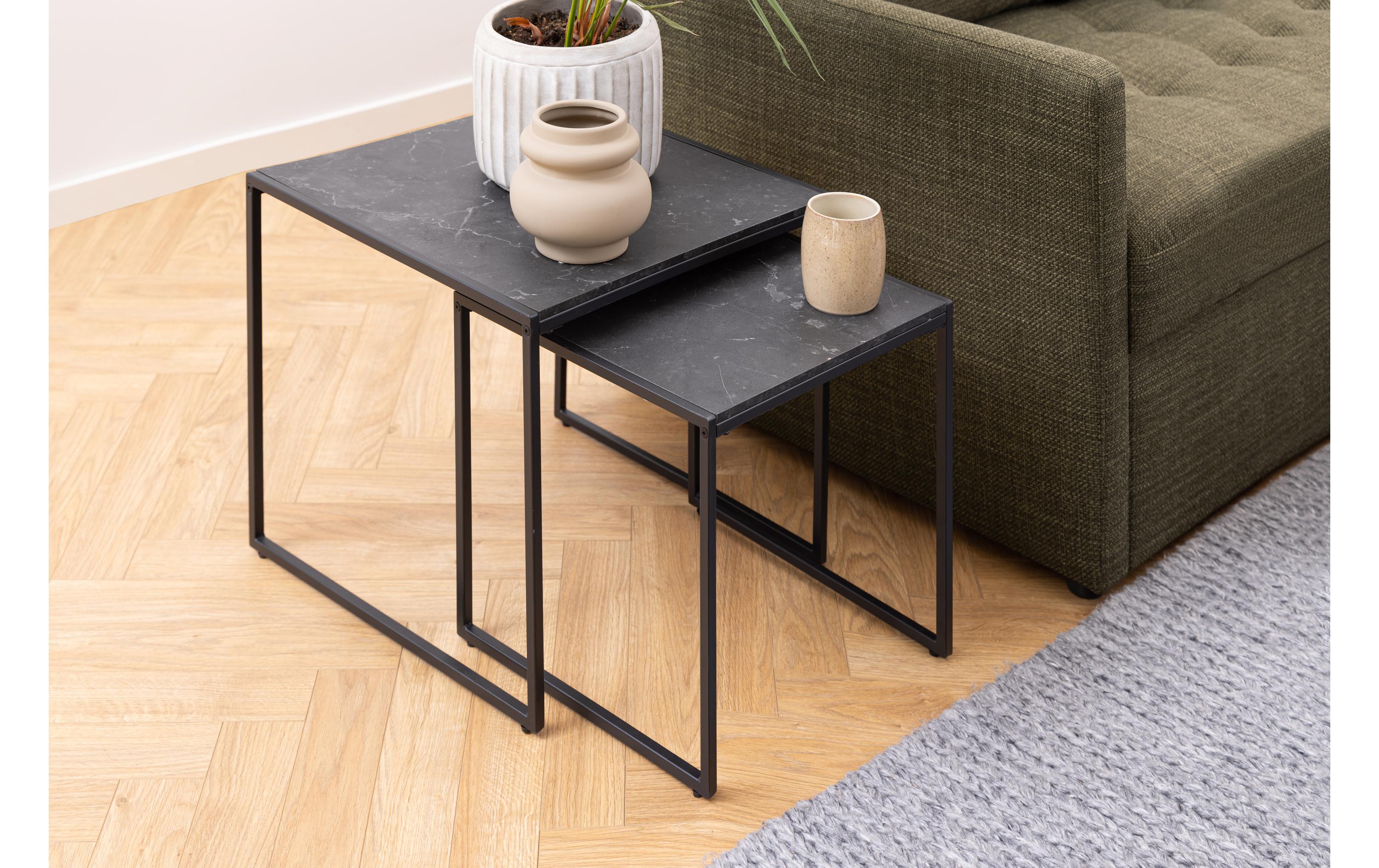 Couchtisch Infinity 2 Stück, SchwarzCouchtisch-Set