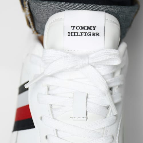 Baskets Supercup Leather Stripes 4824 White