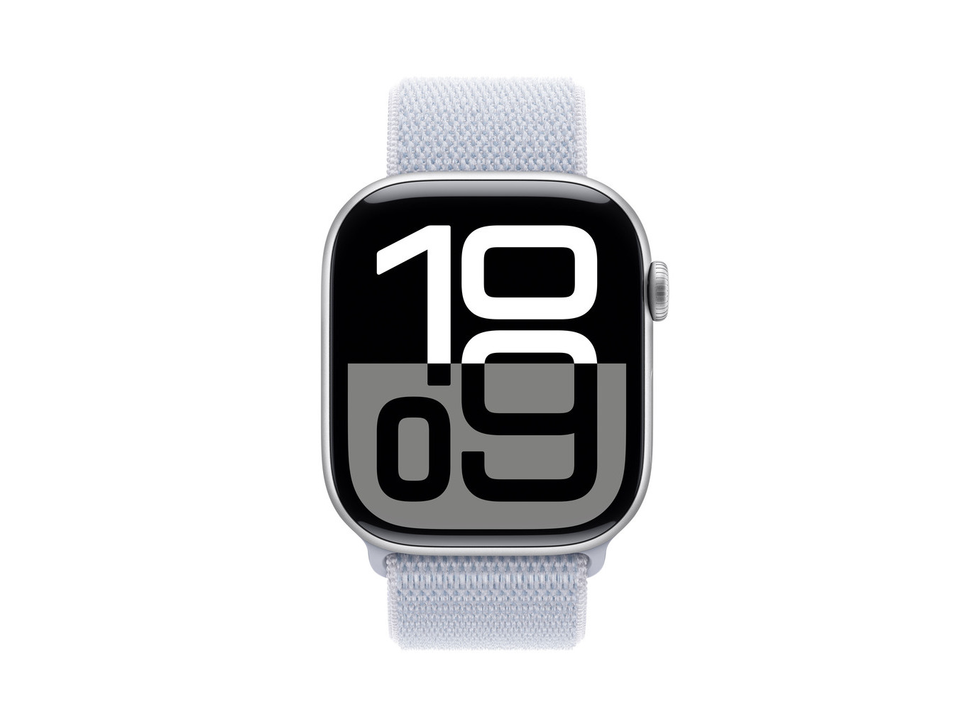 APPLE WATCH10 GPS 46MM ALUMÍNIO PRATEADO COM LOOP DESPORTIVA AZUL NUVEM