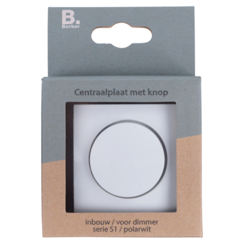 Berker S.1 Centraalplaat met Dimmerknop Wit