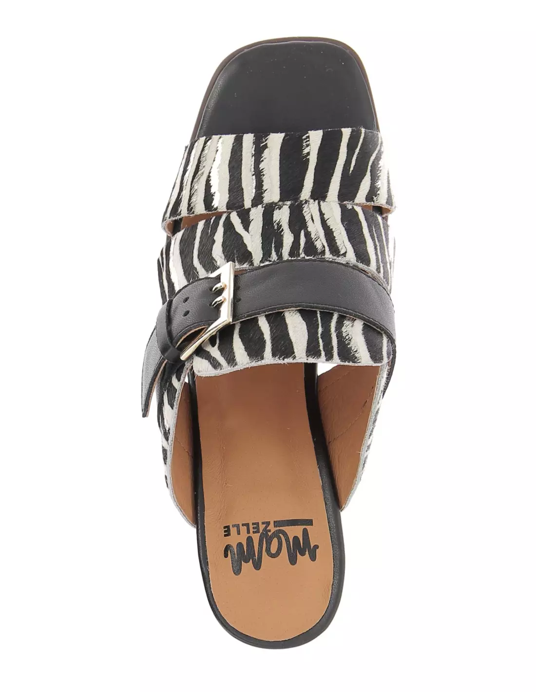 MAM ZELLE SIMPLE - Mules & sabots ZEBRENOIRBLANC