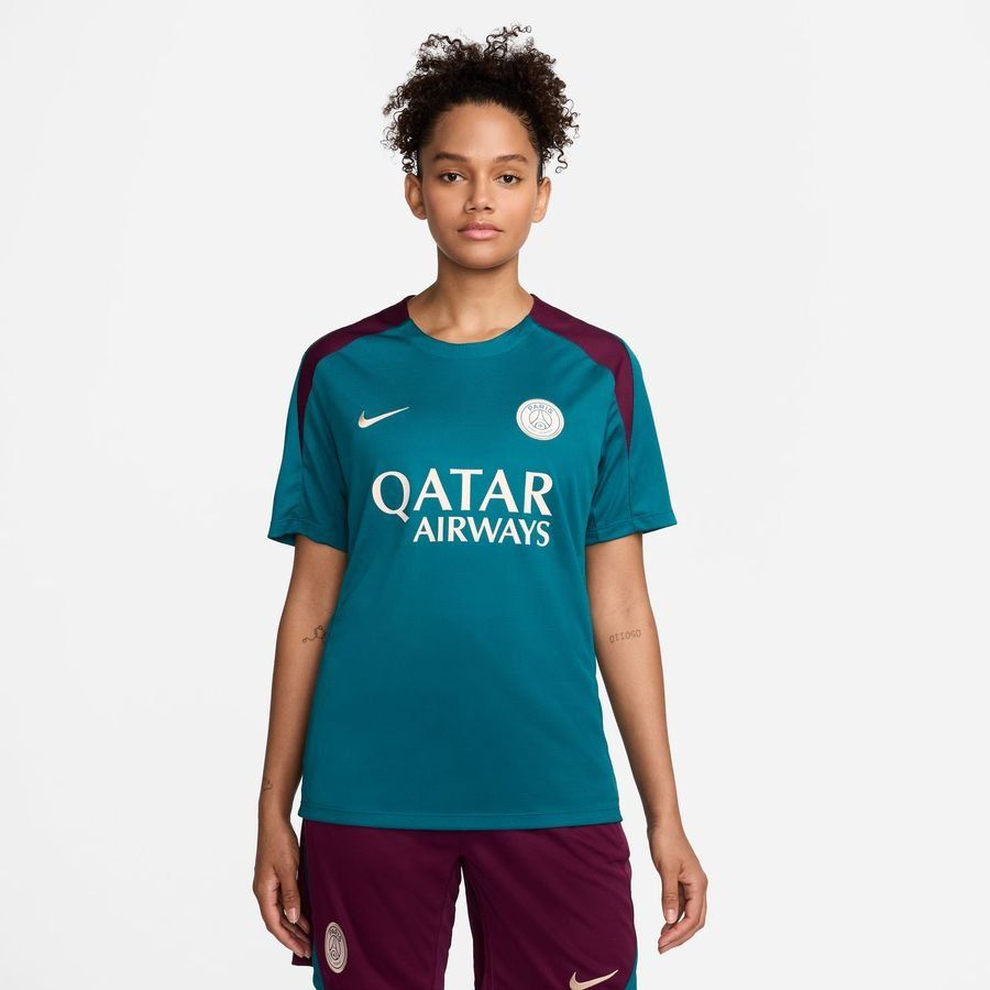 Paris Saint-Germain T-shirt d'Entraînement Dri-FIT Strike - Geode Teal/Bordeaux/Orange