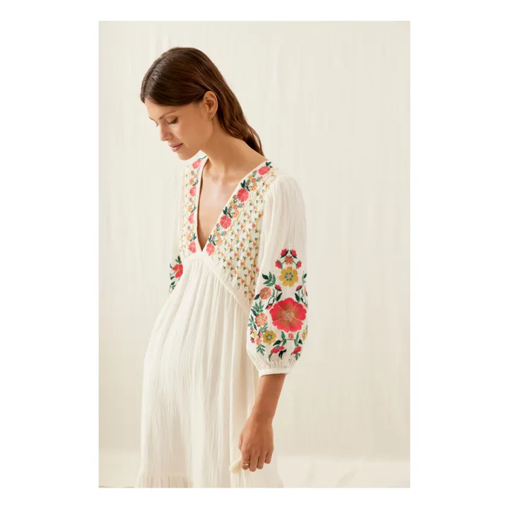 Louise Misha Robe Bali Coton Bio - Collection Femme | Ecru
