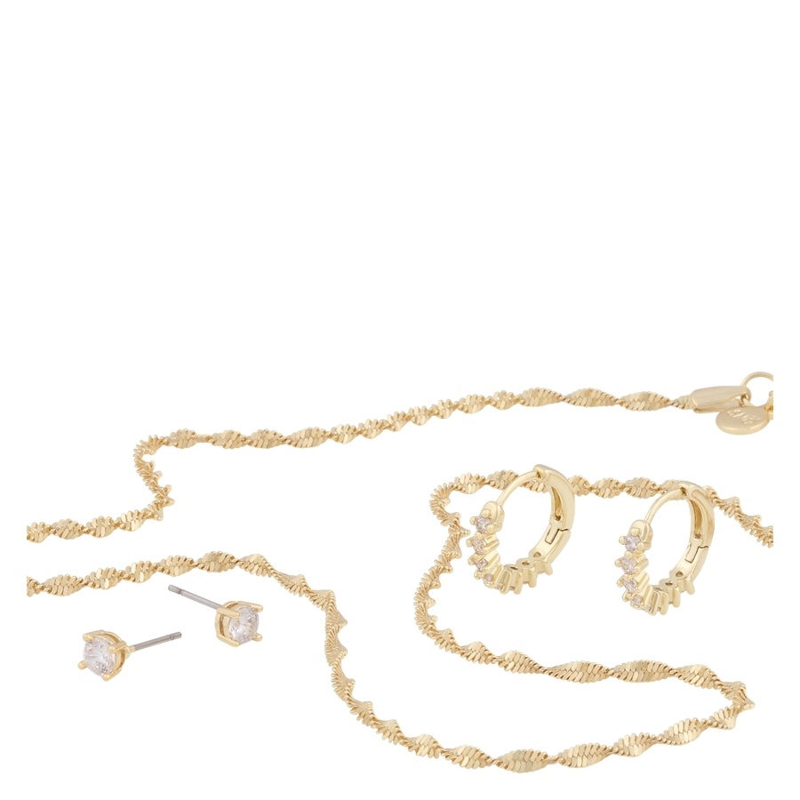 Snö Of Sweden Maine Necklace Set 2 Gold/Clear