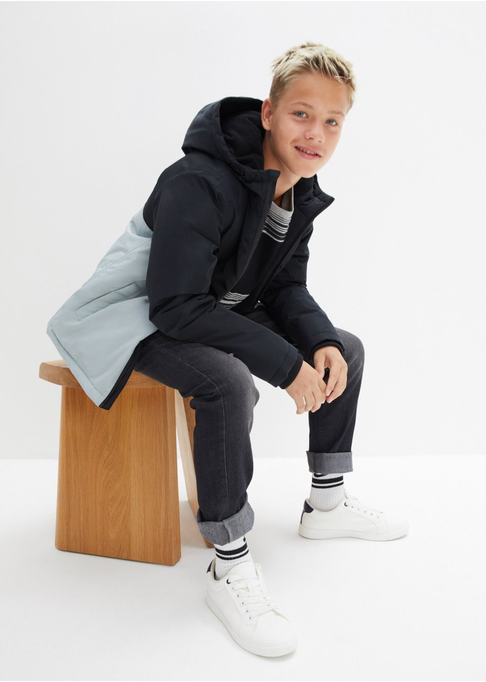 Veste hiver garçon, étanche et coupe-vent