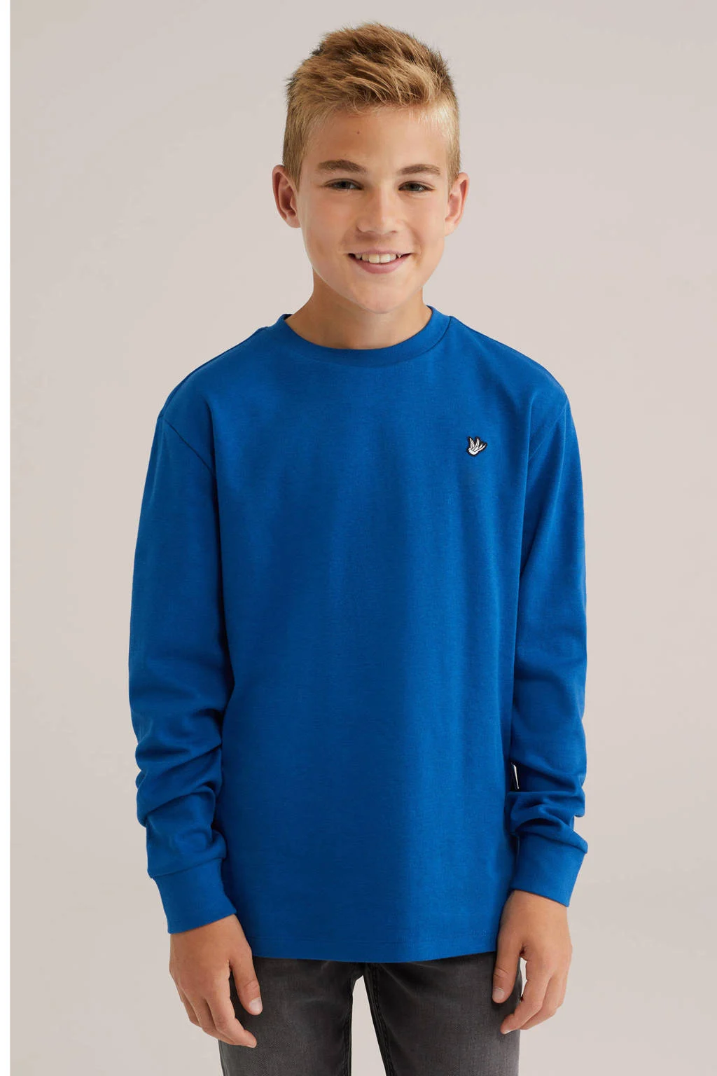 WE Fashion longsleeve donkerblauw
