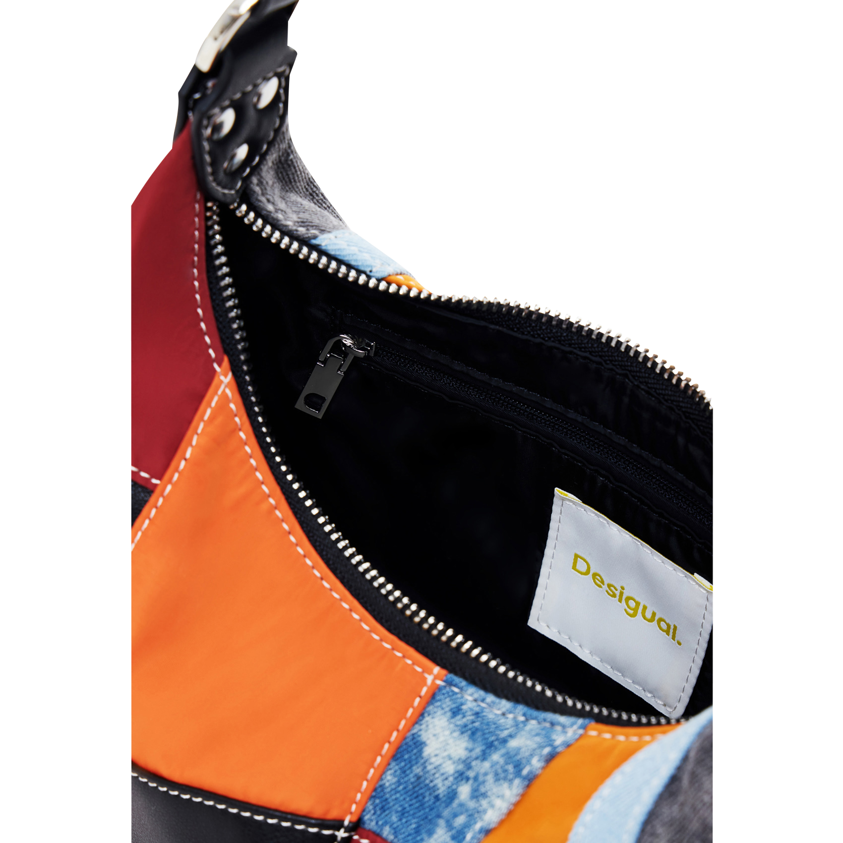 Sac épaule en patchwork| Orange