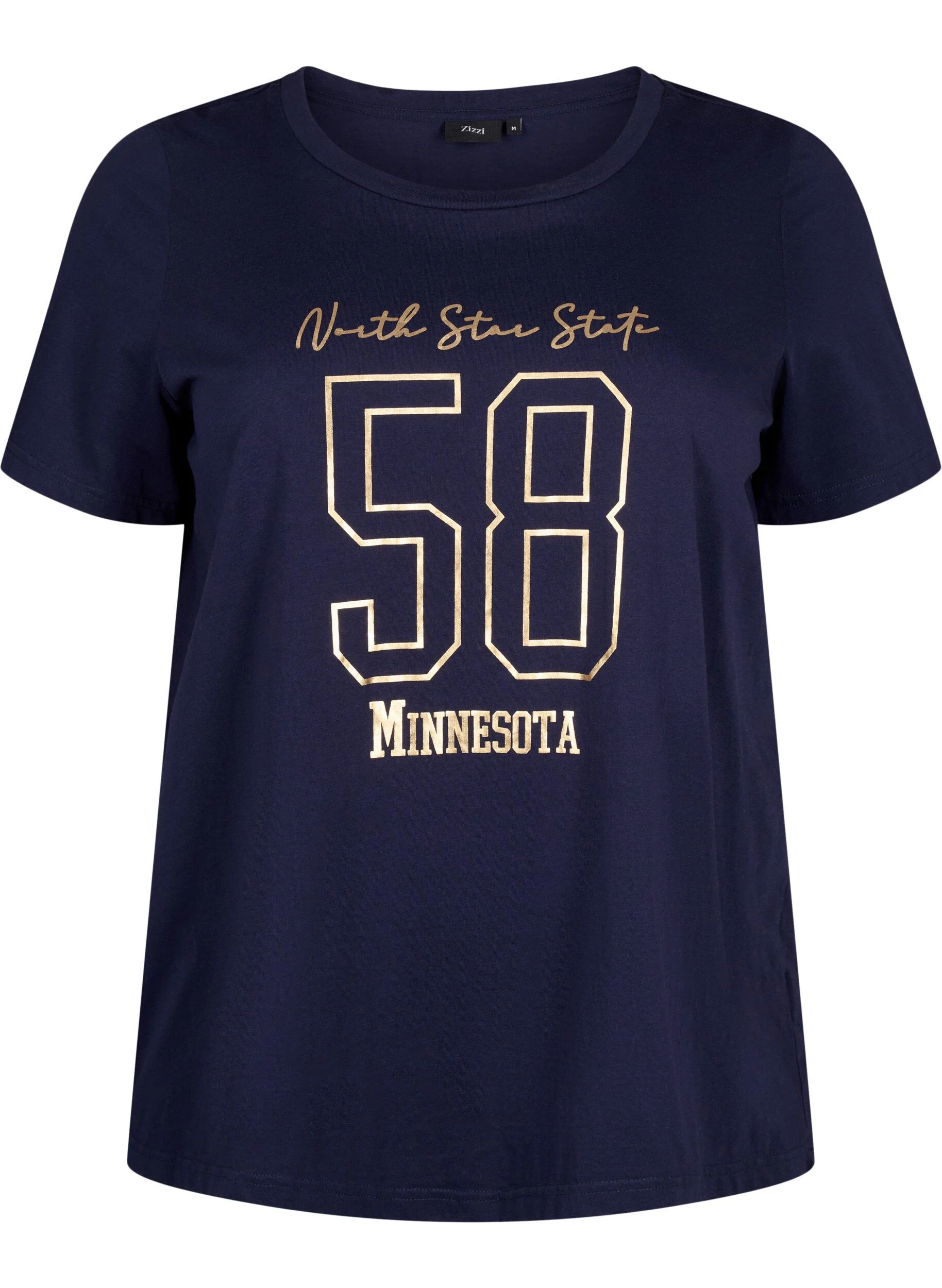 T-shirt i bomuld med tekstmotiv