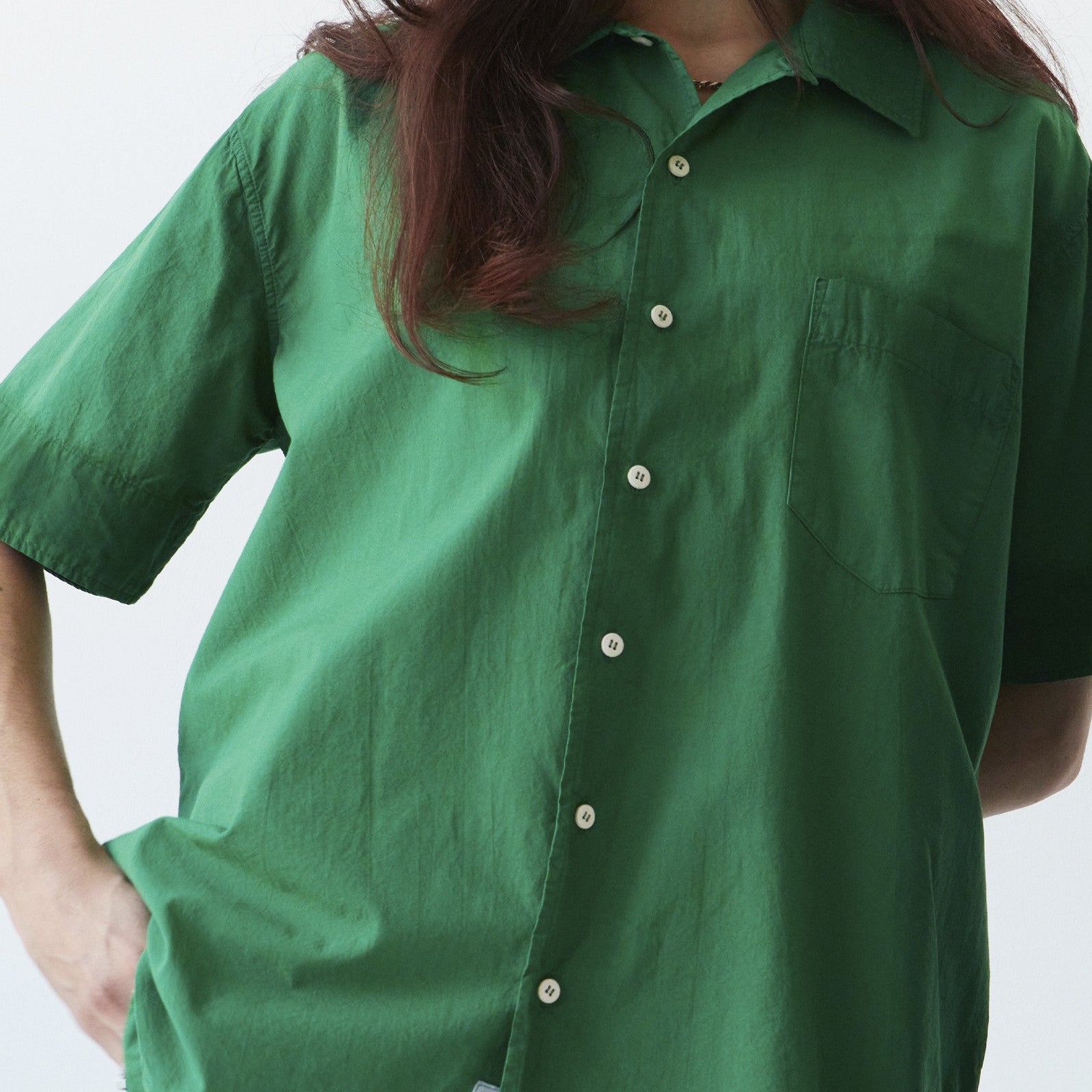John Shirt shortsleeve spinach