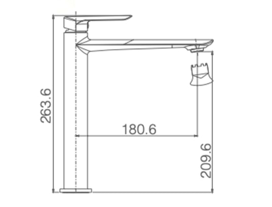 IMEX PRODUCTS - Robinet mitigeur de lavabo anti-calcaire haut nickel bross...