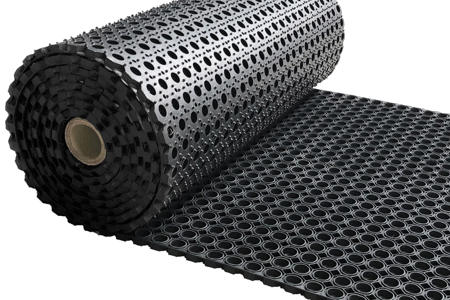 Rubberen ringmat op rol - Duurzaam - Dikte 23 mm - Breedte 100 cm