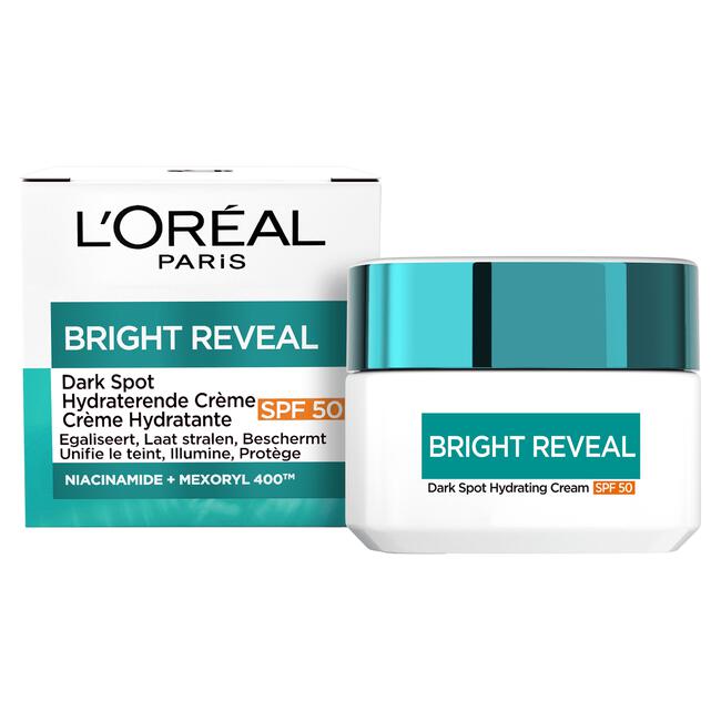 L'Oréal Paris Bright Reveal Dark Spot Dagcrème SPF 50 met Niacinamide - 50ml