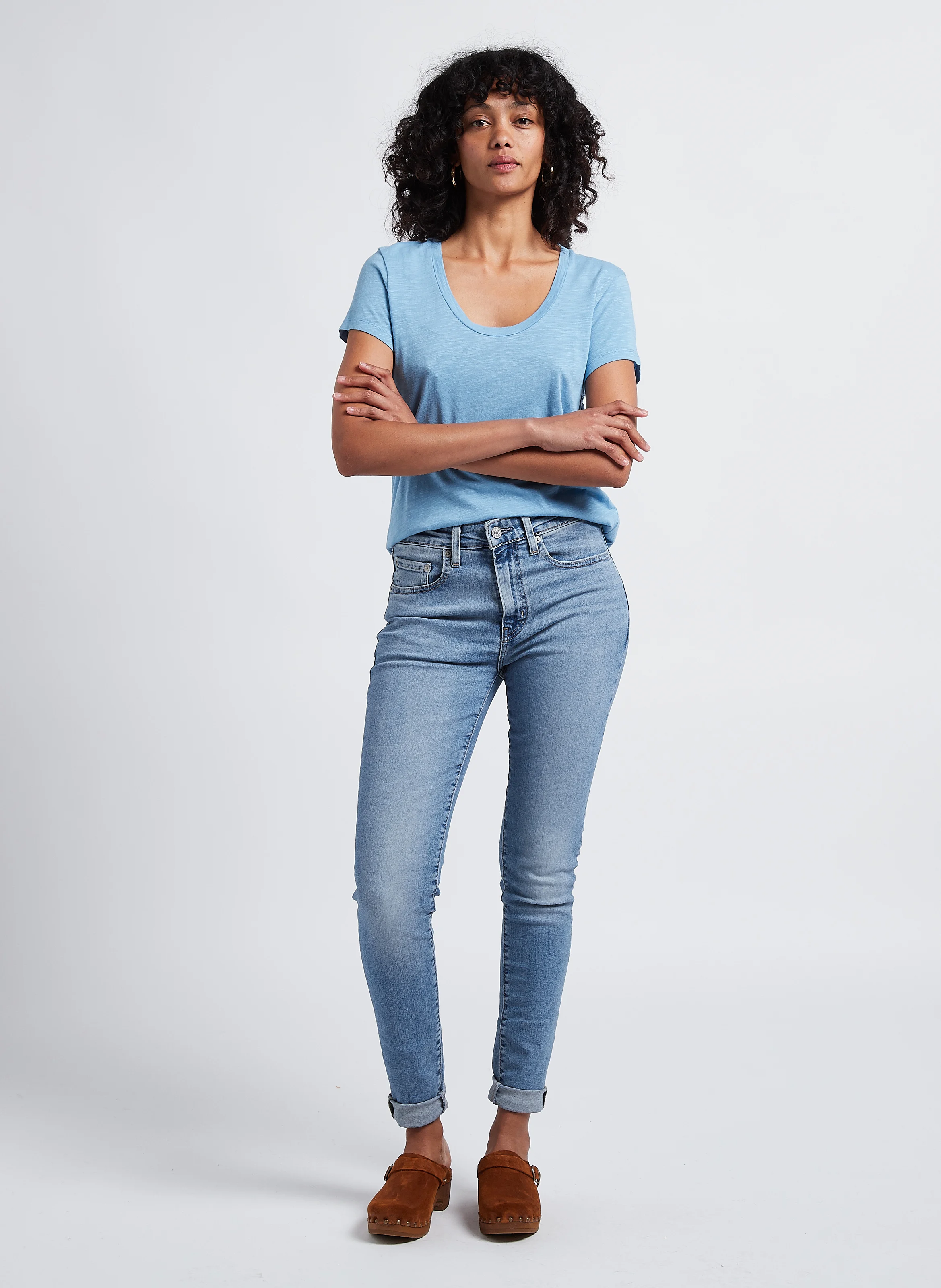 721 HIGH RISE SKINNY - Jean skinny taille haute| Jean Délavé