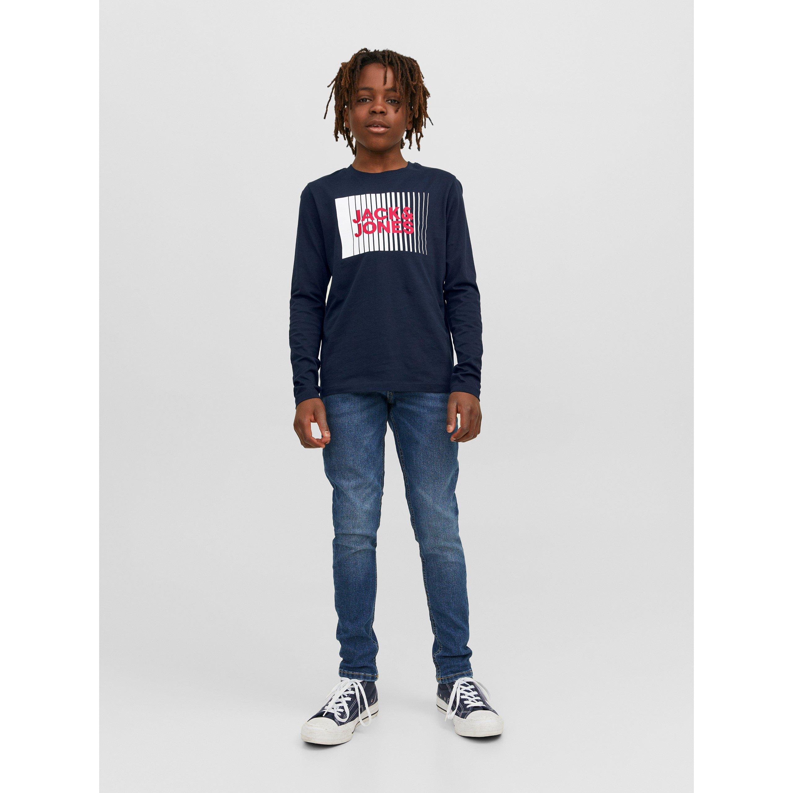 Jack and Jones J And J Logo Long Sleeve Tee Juniors