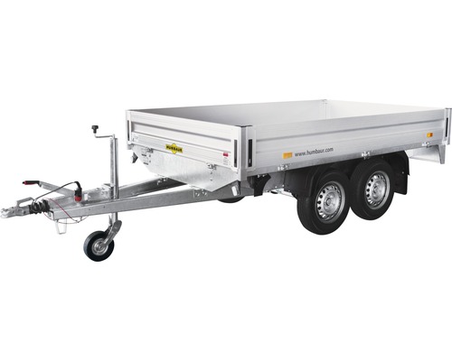 Humbaur High M Tandem twee-assige aanhangwagen, 2650 x 1650 x 300 mm, geremd, toegestaan totaalgewicht 2000 kg