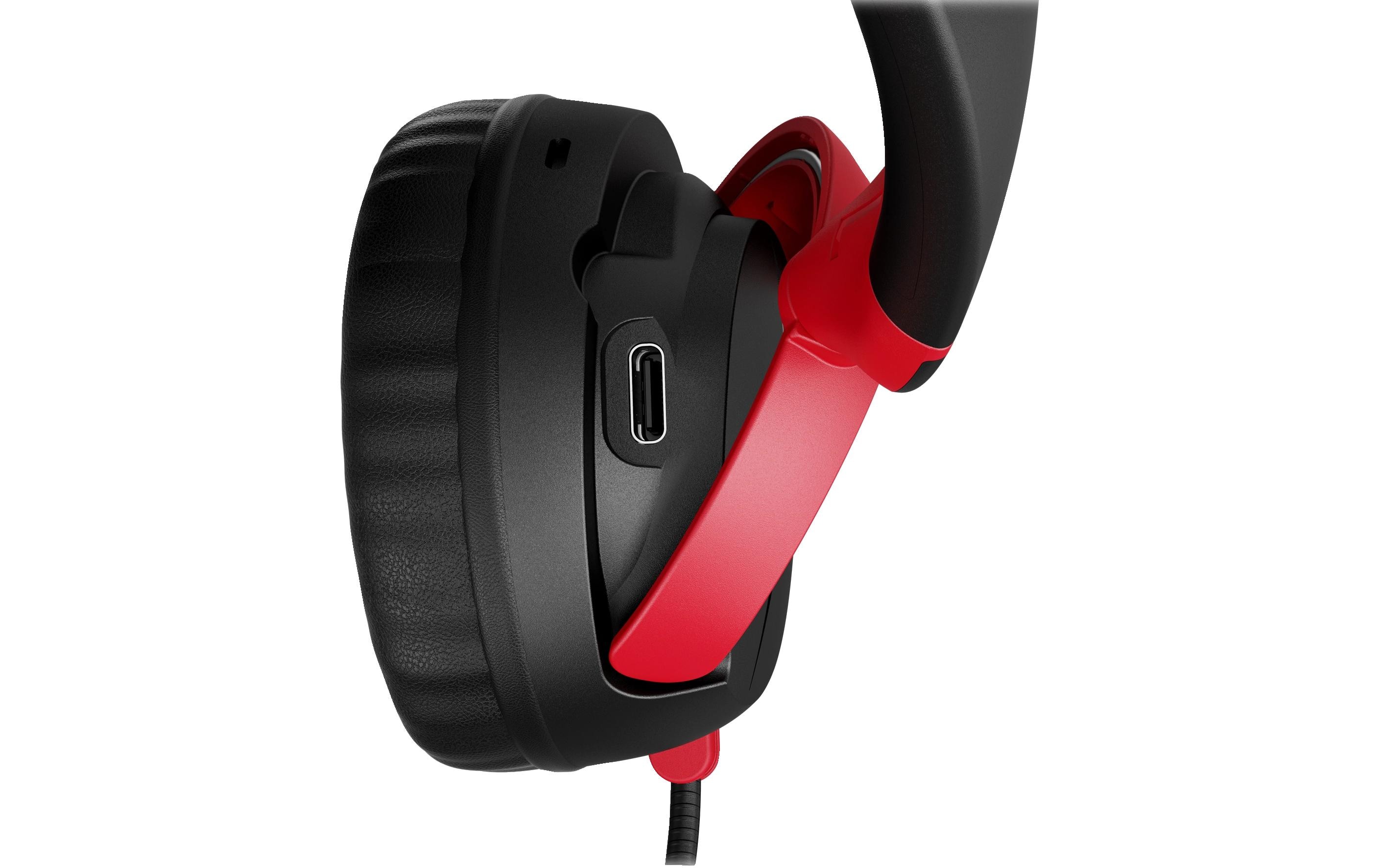 Headset Cloud Mini Wireless Rot/SchwarzKomfortables Gaming-Headset für PC und Spielkonsolen