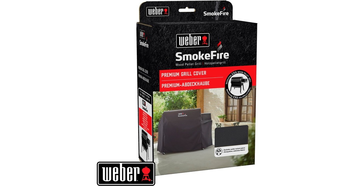 WeberPremium barbecuehoes - SmokeFire EX6 beschermkap  (Grijs)