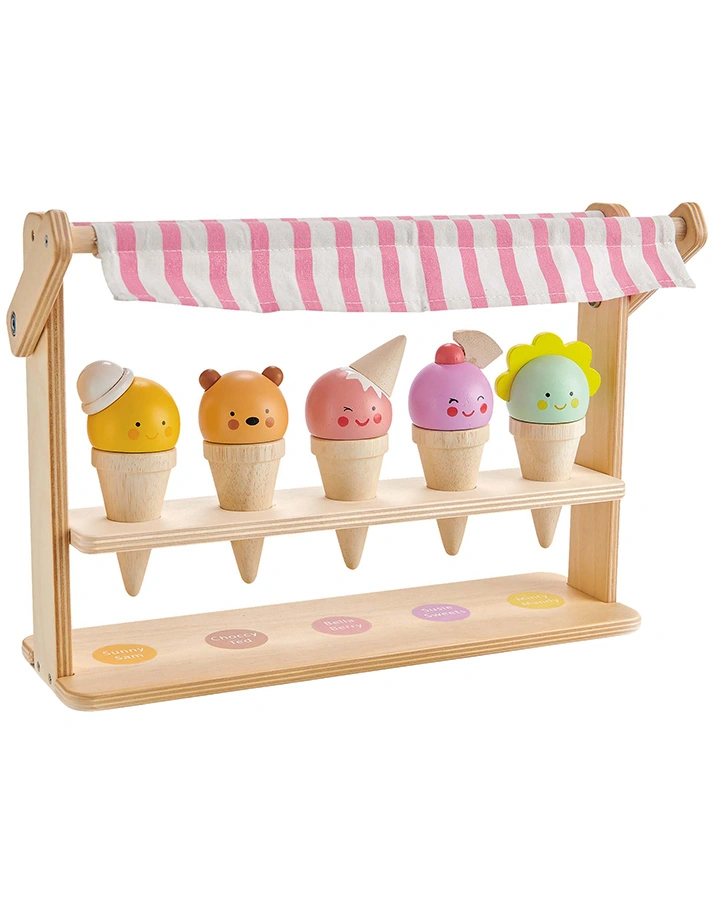 Eisstand EISTÜTEN-BOUTIQUE 6-teilig aus Holz