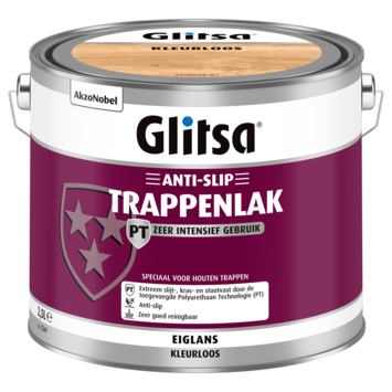 Glitsa anti-slip trappenlak eiglans blank intensief gebruik 2,5 l