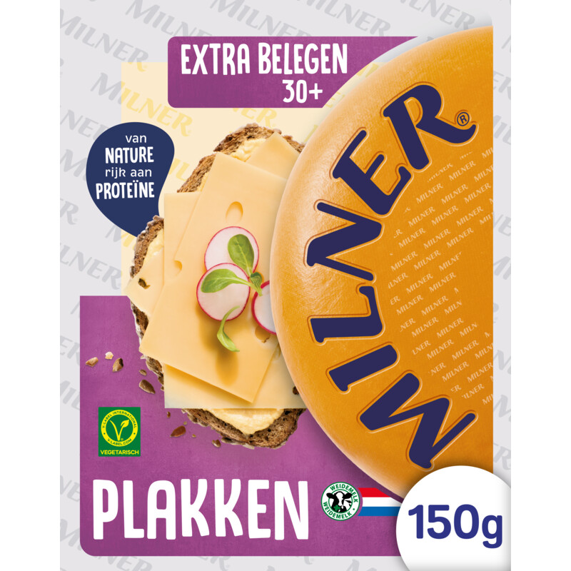 Milner Extra belegen 30+ plakken