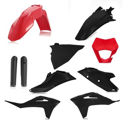 Kit plastiques Acerbis FULL KIT ROUGE/NOIR - Rouge / Noir
