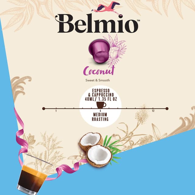 Belmio Let's Go Coconutz kaffekapsler til Nespresso (10 stk.)