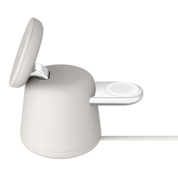 (15W) 2in1 BoostCharge Pro MagSafe Ladegerät Qi2 Ladestation mit 30W USB C Netzteil   (1.5m) USB C Ladekabel (WIZ027vfH37) - Sand