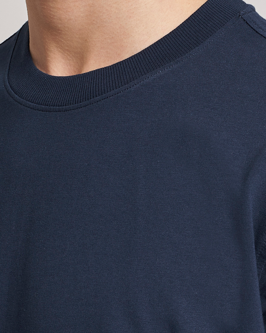 NN07 Adam Pima Crew Neck T-Shirt Navy Blue