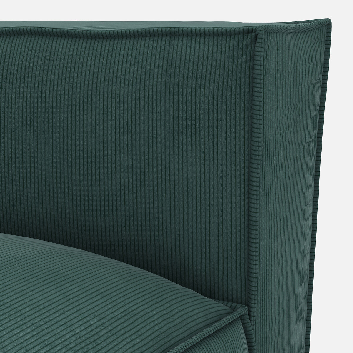 LA REDOUTE INTERIEURS<br>Sofá lounge, esquerdo, veludo cotelê, Seven