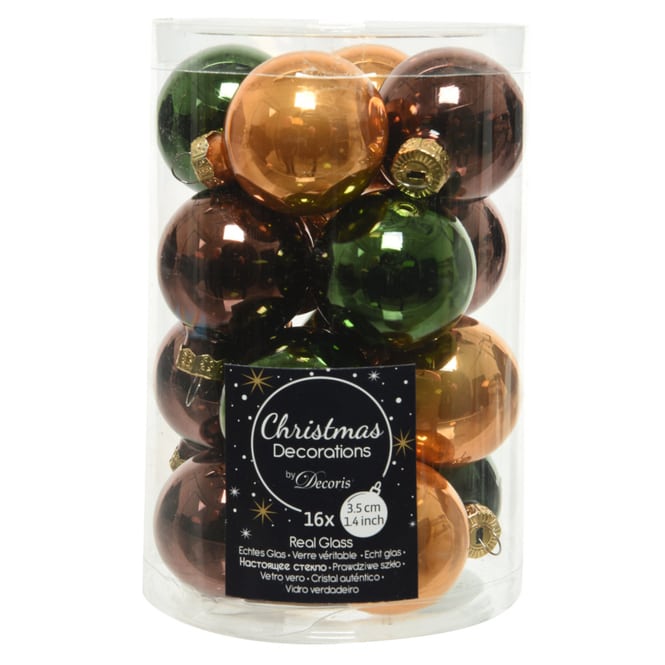 Christbaumkugeln - Forest Friends - Ø = ca. 3,5 cm - 16 Stück
