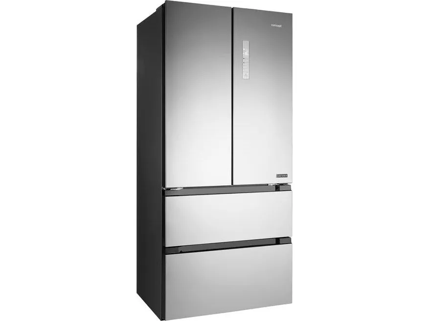 Concept LA6983SS, Fritstående, Fransk dør, Grå, Berøring, Rustfrit stål, 500 L