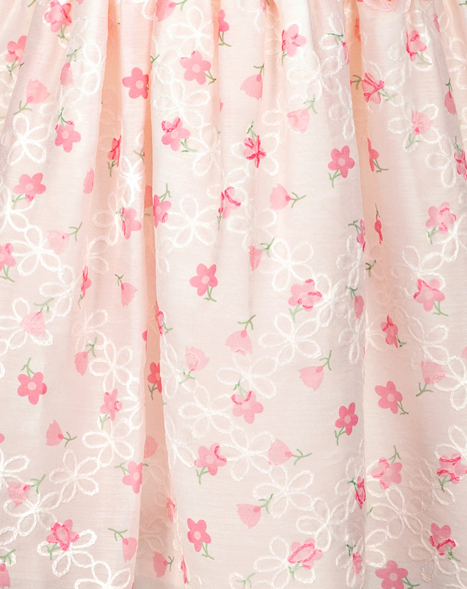 Kleid PINK FLOWERS ärmellos in pink