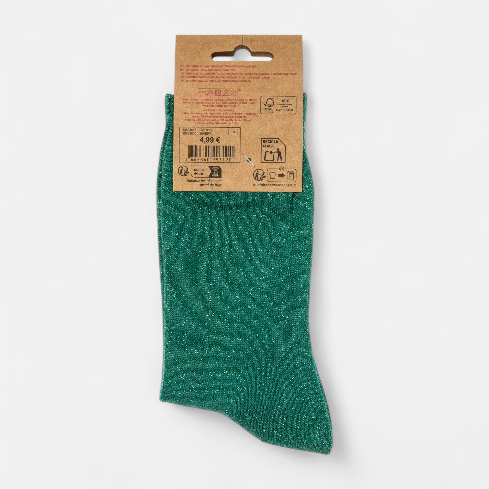 Chaussettes Femme vert