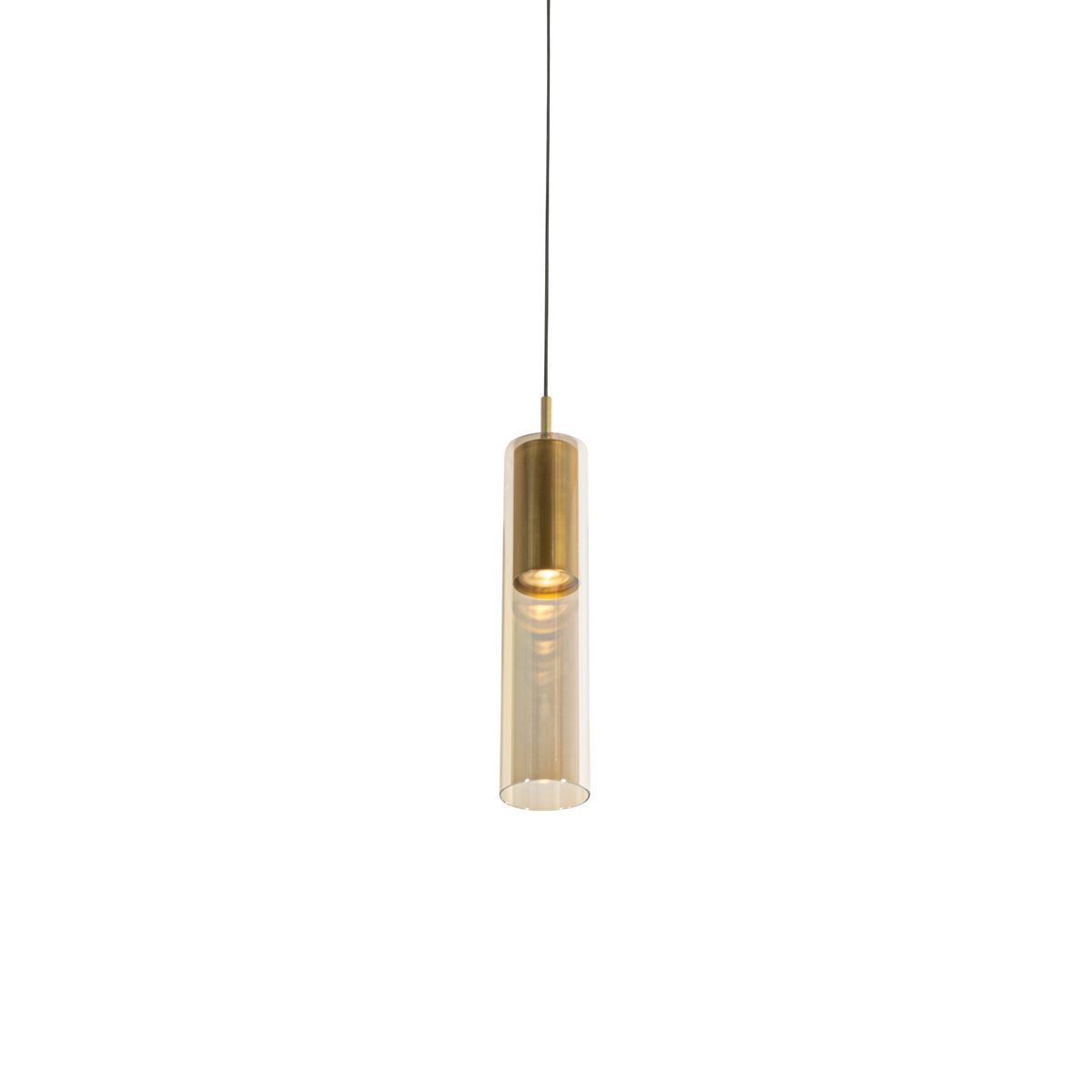 Moderne hanglamp goud voor railsysteem 1-fase - Iconic Lloyd