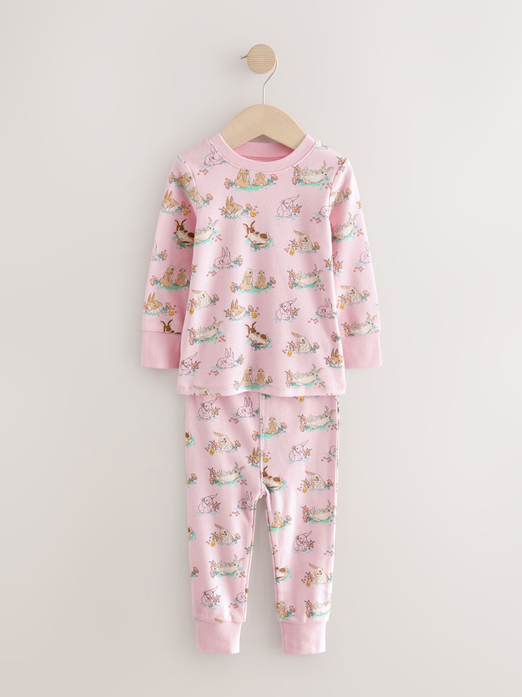Multi - Cath Kidston Bunny Snuggle 100% katoenen pyjama's verpakking van 2