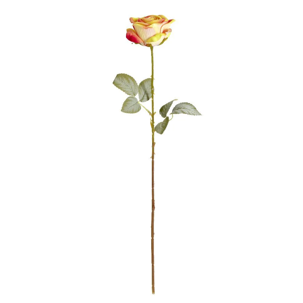 Fleur artificielle rose couleur rose H63cm