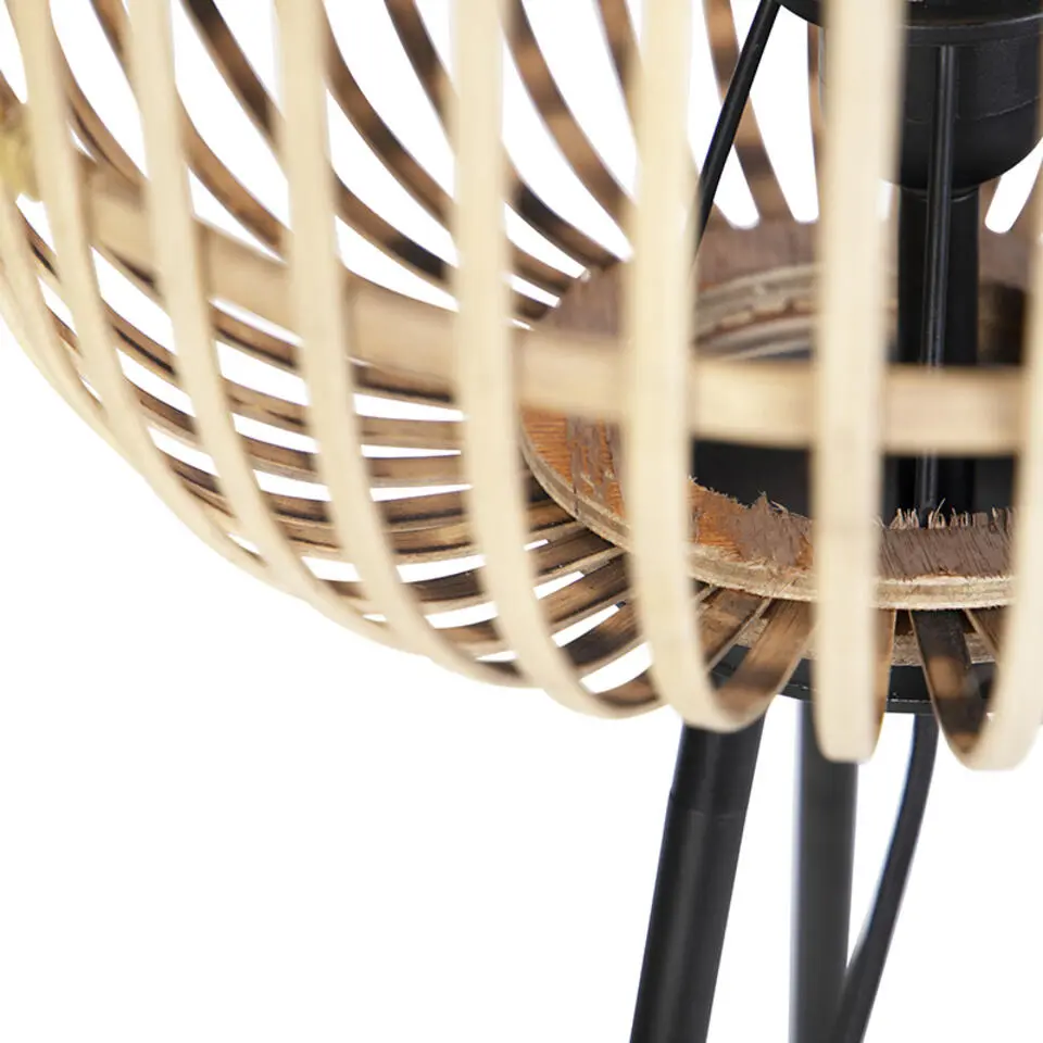 Qazqa vloerlampen manila beige e27