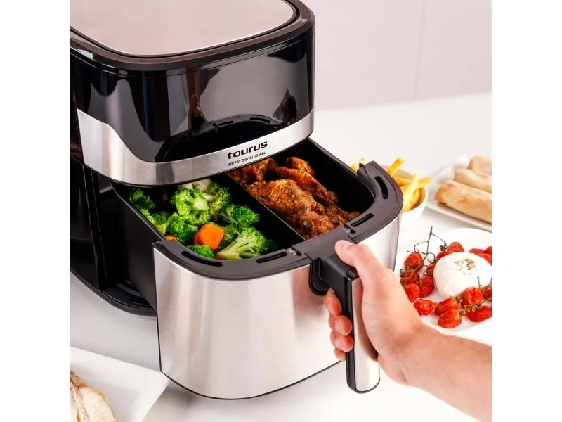 Taurus Air Fry Digital 7S Wall, Varmluftsteger, 6,5 L, 1,3 kg, 80 °C, 200 °C, 60 min.