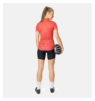 Maillot Manches Courtes Zippé Odlo Essential Femme Rouge