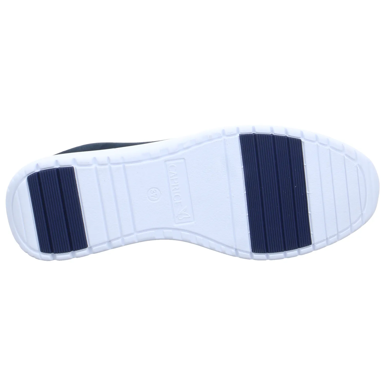 CAPRICE Comfort-Slipper Blau Leder  mit Wechselfussbett