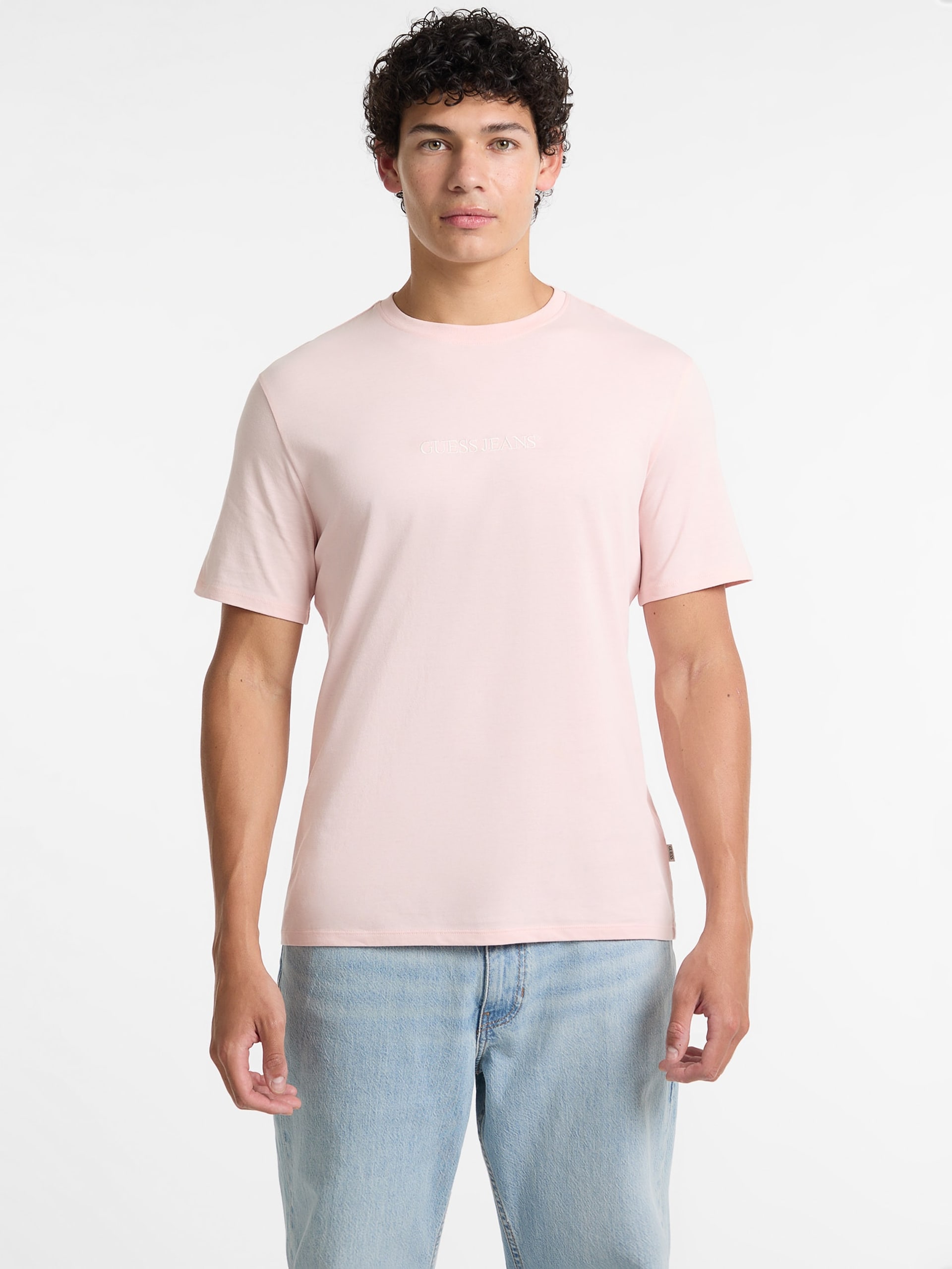 Camiseta Slim com Logo Bordado