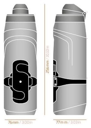 Bidon Fidlock Twist 800 ml Noir   Fixation Bike Base