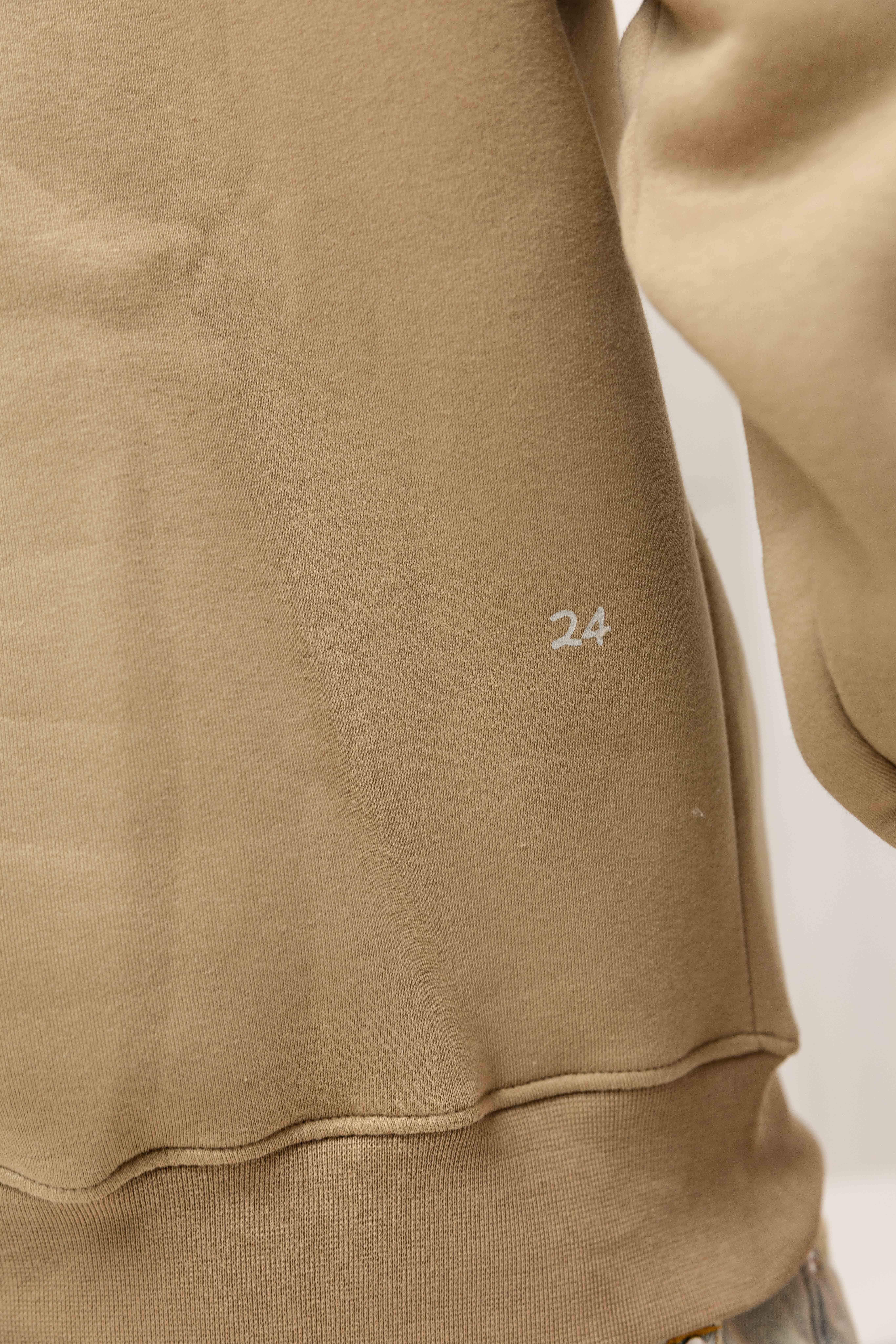 24 Uomo Basic Hoodie Heren Groen
