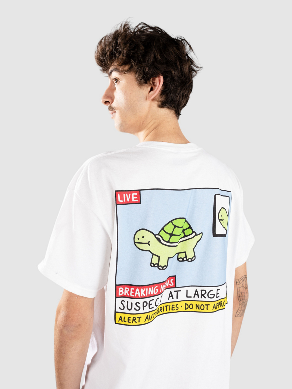 A.LAB Breaking News T-Shirt white