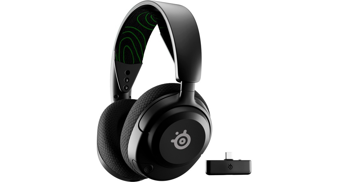 SteelSeriesArctis Nova 5X Wireless over-ear gaming headset  (Zwart, Bluetooth 5.3 / 2.4 GHz, Xbox Series X|S, Xbox One, PC)