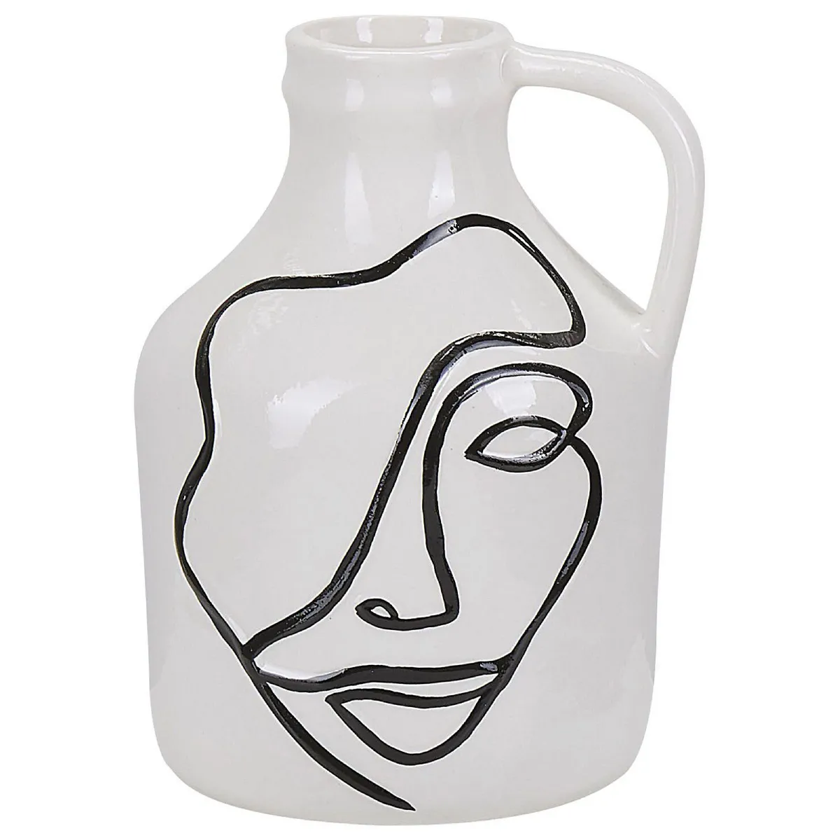 Beliani - Vase AGRINION 19 cm Blanc