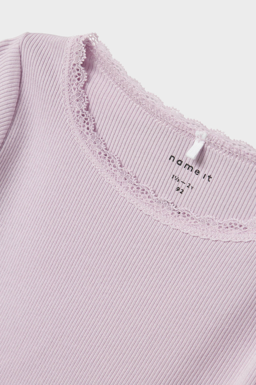NAME IT ribgebreide longsleeve NMFKAB warmroze