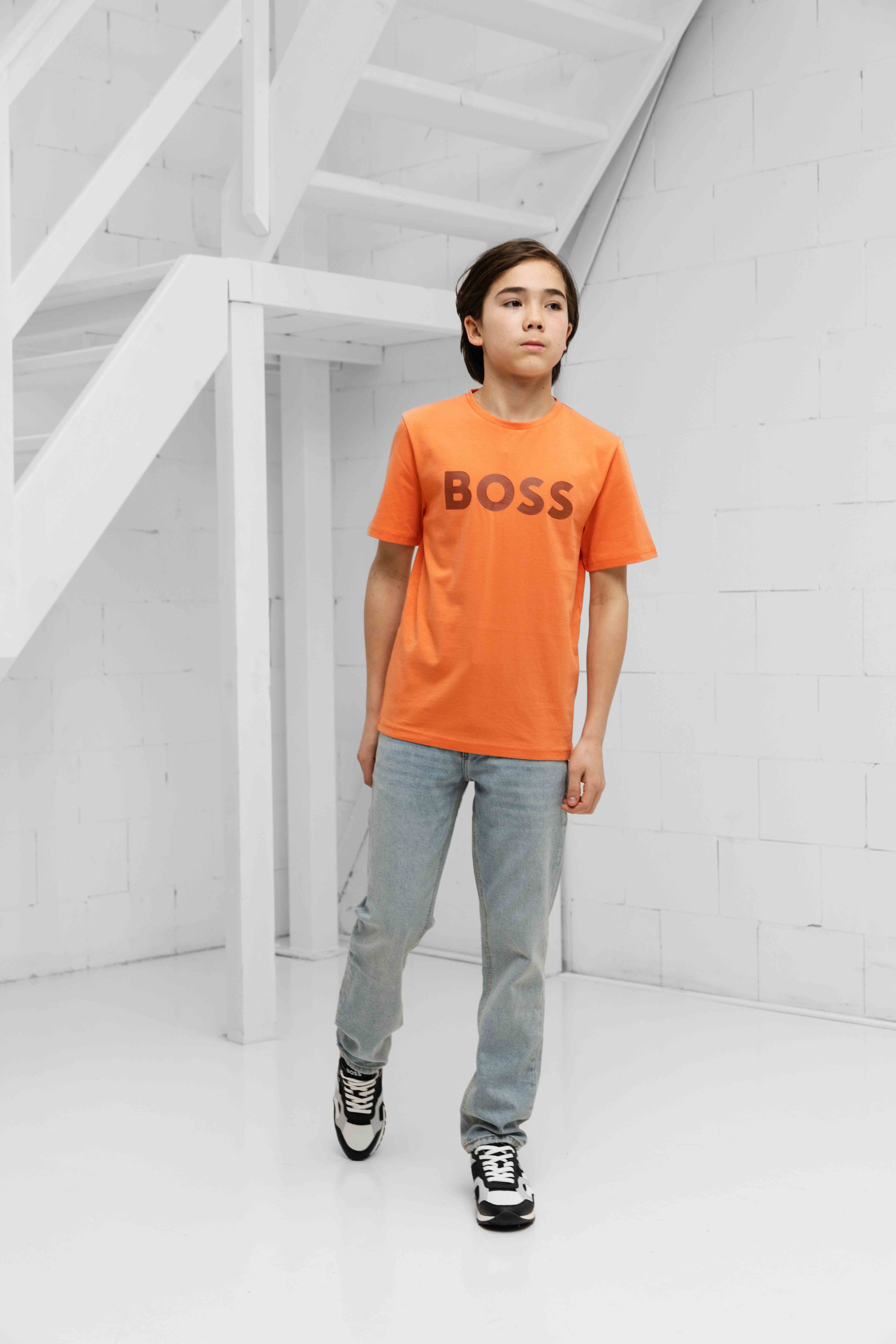 Hugo Boss Logo T-Shirt Kids Oranje